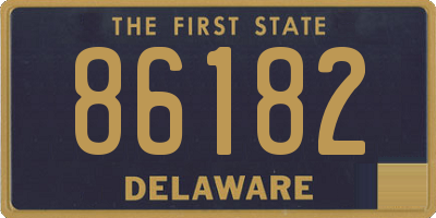 DE license plate 86182