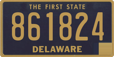 DE license plate 861824