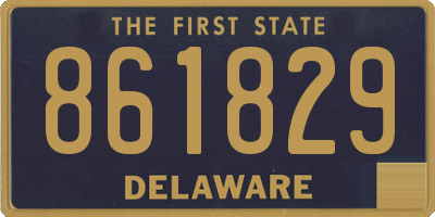 DE license plate 861829