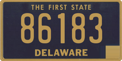 DE license plate 86183