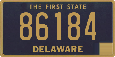 DE license plate 86184