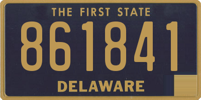 DE license plate 861841