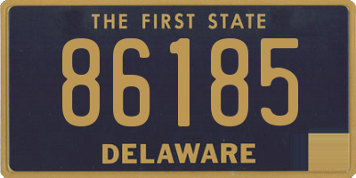 DE license plate 86185