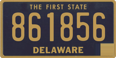 DE license plate 861856