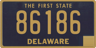 DE license plate 86186