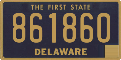 DE license plate 861860