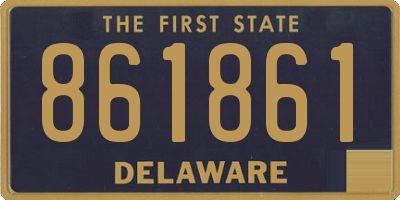 DE license plate 861861