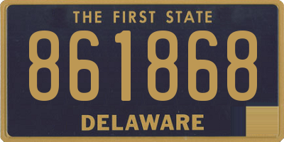 DE license plate 861868