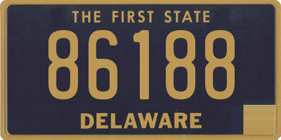 DE license plate 86188