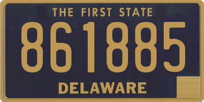 DE license plate 861885