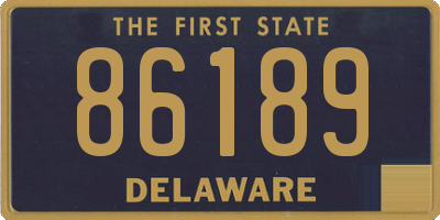 DE license plate 86189