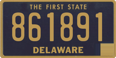 DE license plate 861891