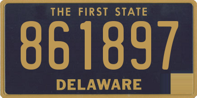 DE license plate 861897