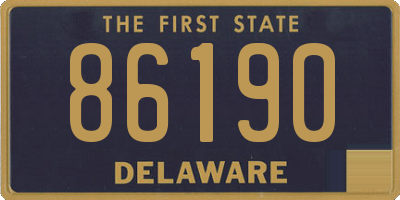 DE license plate 86190