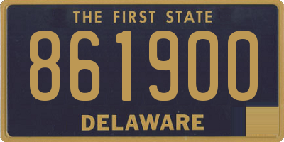 DE license plate 861900