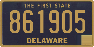 DE license plate 861905
