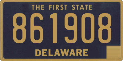 DE license plate 861908