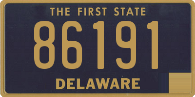 DE license plate 86191