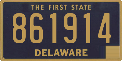 DE license plate 861914