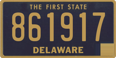 DE license plate 861917