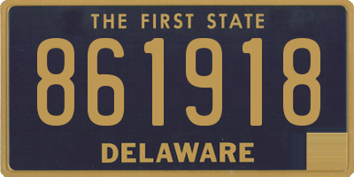 DE license plate 861918