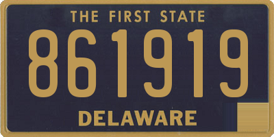 DE license plate 861919