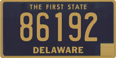 DE license plate 86192