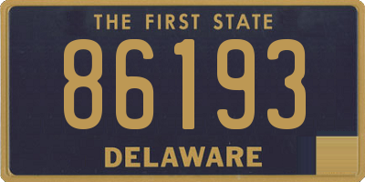 DE license plate 86193