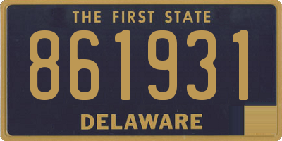 DE license plate 861931