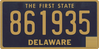 DE license plate 861935