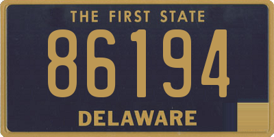 DE license plate 86194