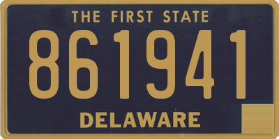 DE license plate 861941