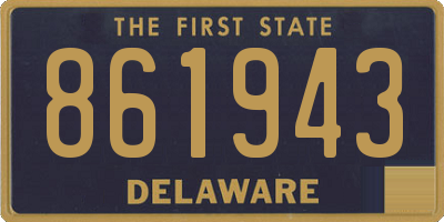 DE license plate 861943