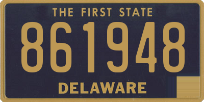 DE license plate 861948