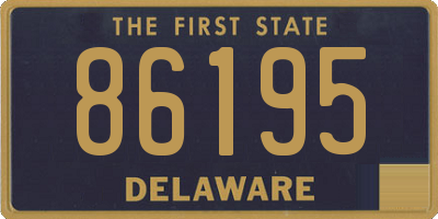 DE license plate 86195