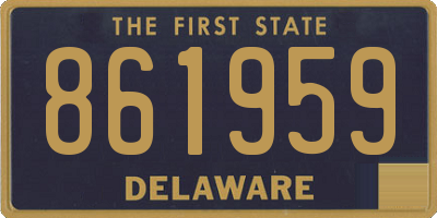 DE license plate 861959