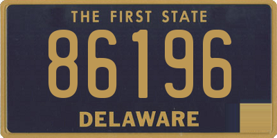 DE license plate 86196