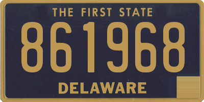 DE license plate 861968
