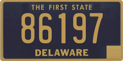 DE license plate 86197