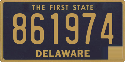 DE license plate 861974