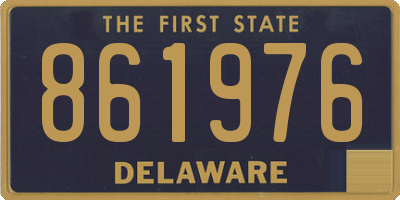 DE license plate 861976