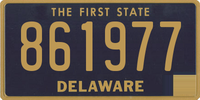 DE license plate 861977