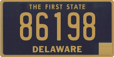 DE license plate 86198