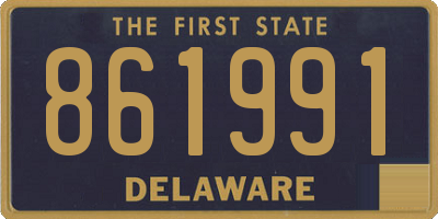 DE license plate 861991