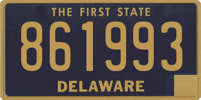 DE license plate 861993