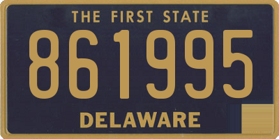 DE license plate 861995