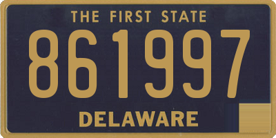 DE license plate 861997