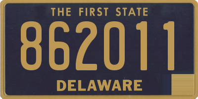 DE license plate 862011