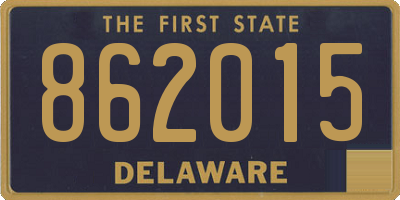 DE license plate 862015