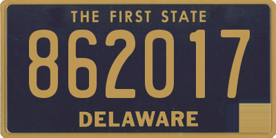 DE license plate 862017